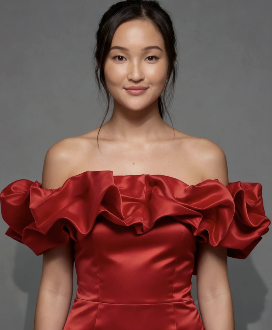 AI-generated try-on result combining the customer and product